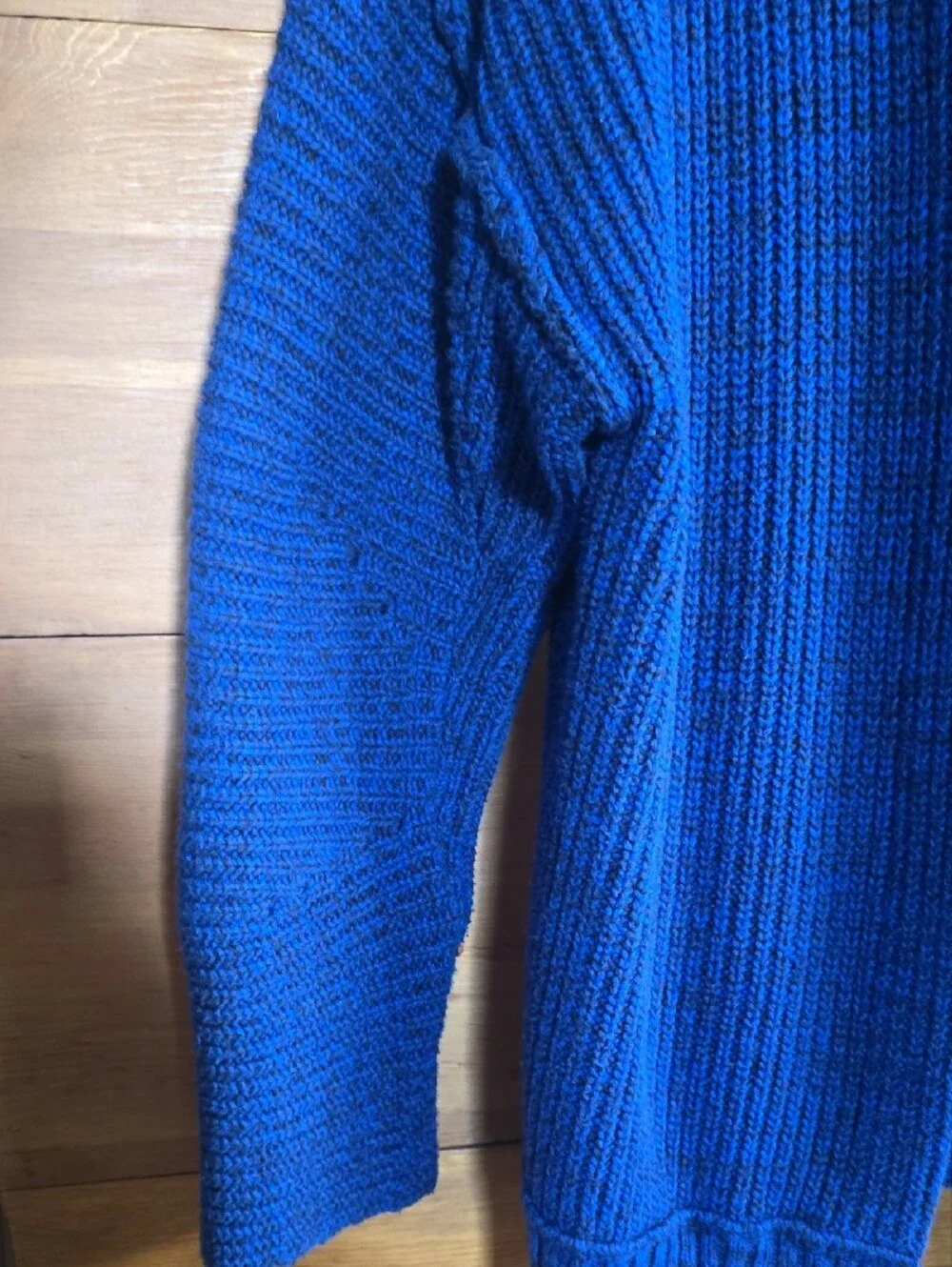 Free People Nightingale Cardi Sapphire Blue Oversized Cardigan M